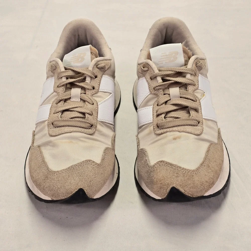 New Balance 237 Casual Fashion Sneakers Beige White Womens Athletic Shoes Size 8